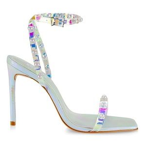 New❗️ Women's Pietra Faux Pearl-Embellished Vinyl Sandals
From Schutz